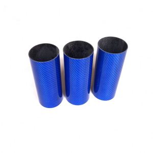 Tubos de Fieltro de Carbono con Degradado Azul 3K, 5mm de Grosor, Temperatura de Trabajo 200°C, Surtido Ligero para Proyectos DIY y Modelos RC - Product Image 2