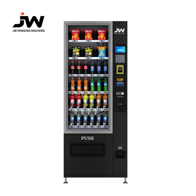 24-hour Fully Automatic Smart Snack and Drink Vending Machine Customized with Multiple Payment Options with Card Reader