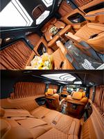 Kit de conversion intérieure de fourgonnette : Sièges de luxe style fourgonnette avec toit à écran tactile et conversion de salon arrière exécutif pour Sprinter MPVs.