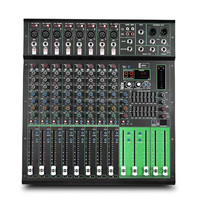 [Stock CN] Console de mixage audio professionnelle Accuracy Pro Audio MX8DSP 8 canaux, système audio, mixeur audio numérique professionnel avec écran LED