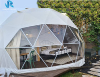 Dôme de glamping de luxe géodésique de 6 m pour fête en plein air