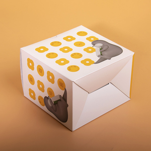 Custom Printed <b>Square</b> Rigid Box with Otter Design Recyclable Paperboard Packaging for Food Gift Storage - Product Image 3