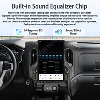 Autoradio Android 17,2 pouces Chevrolet Silverado GMC Sierra 2019-2024 Lecteur multimédia DSP Écran partagé GPS Caméra OEM Son 1 an
