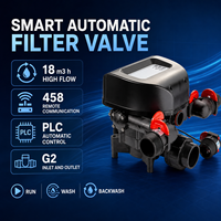 Vanne de contrôle de filtre automatique PLC à haut débit 18000 L/h avec communication à distance pour système de traitement d'eau commercial