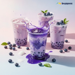 น้ำเชื่อมบลูเบอร์รี่ 5 กก. ขวด ฮาลาล HACCP สำหรับร้านชานมไข่มุก ขายส่ง - Product Image 5