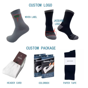 Chaussettes d'hiver personnalisées 100 % imperméables, épaisses, tricotées, antidérapantes, respirantes, avec logo personnalisé pour usage extérieur, vente en gros - Product Image 3