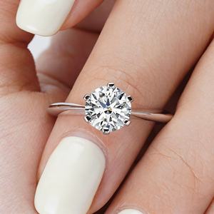 Bague de fiançailles et de mariage en argent sterling 925 avec moissanite solitaire 0,5 CT 1 CT 2 CT 3 CT VVS D pour femme avec certificat GRA - Product Image 4