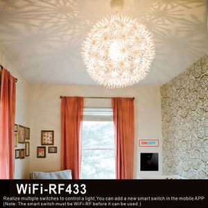 Salida de fábrica NUEVO diseño 433MHz Tuya Smart APP Control Soporte Alexa Google 1 2 3 4 Gang Hidden No Neutral Wifi Smart Switch - Product Image 5