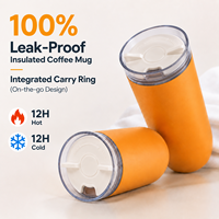 Cadeaux d'affaires en gros : Tasse de voyage isotherme en acier inoxydable 12oz/17oz avec affichage de la température et isolation thermique 12-24h
