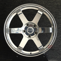 Rines de Aleación de Aluminio Forjado TE37 de 17-20 Pulgadas, 4x100, Cromados, para Honda GE6 GE8 GK5 GR3, Toyota Yaris MXPH10, Nissan