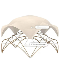 Tente dôme de luxe en PVC de grande taille pour l'extérieur avec tissu imperméable et résistant aux UV pour le camping, les fêtes, les événements de restauration