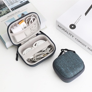 Wholesale Custom EVA Headphone Case with Zipper Hanging Buckle Portable <strong>Earphone</strong> Headphone Accessories Electronic Storage <strong>Bag</strong> - Product Image 3