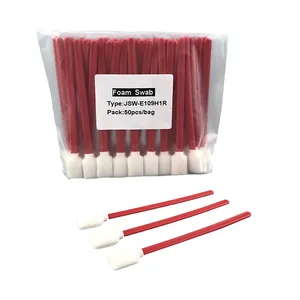 Best Selling Wegwerp Rechthoekige Platte Pluizende Grote Polyurethaan Cleanroom Foam Tip Wisser Voor Solvent Printer Hoofd