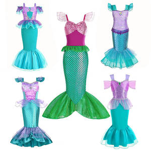 Disfraz de Ariel Girl Little Mermaid TV & Movie para niñas, accesorios de Peluca de moda para fiestas de cumpleaños de carnaval infantil - Product Image 1