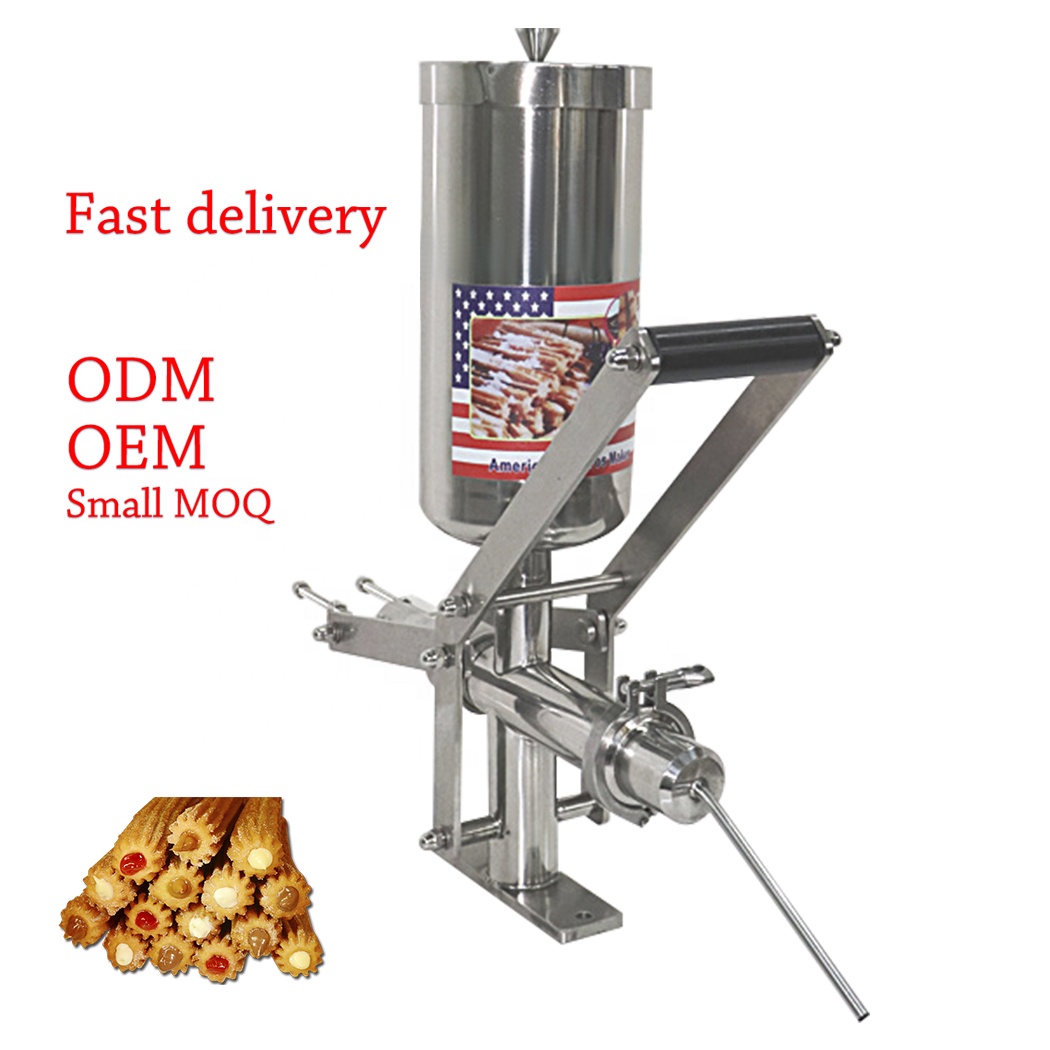Churros Machine | 3-Hole Nozzles | Manual Cutter Churro Maker | Deep F Churro Cutter Stainless Steel