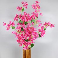 Fleurs en soie artificielles Bougainvillier, fleurs de prune triangulaires pour la décoration de mariage