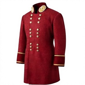 New <b>Vintage</b> Overcoat Woolen Frock <b>Coat</b> for Men's Double Breasted Button Up Formal Outerwear - Product Image 2