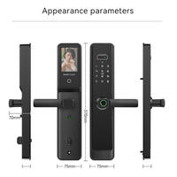 Serrure de porte intelligente avec reconnaissance faciale 3D, caméra, interphone vidéo, Tuya WiFi, entrée sans clé, Cerradura Inteligente, maison, bureau
