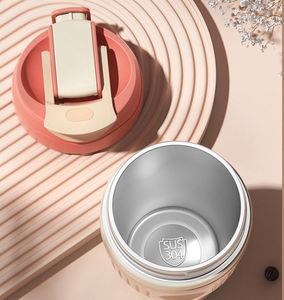 Christmas Gift 350ml <b>Double</b>-<b>Wall</b> 304 Stainless Steel Office <b>Mug</b> with Straw Insulated Car Cup and Cologne Bottles for Men - Product Image 6