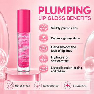 Vente en gros OEM/ODM – Gloss à lèvres minéral hydratant et nourrissant, maquillage des lèvres rose fruité, facile à appliquer, liquide, longue tenue, ne déteint pas - Product Image 5