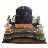 Mausolées, monuments et pierres tombales en granit naturel de Chine, fabriqués à la main, couleur personnalisée, pour extérieur, grands, simples et économiques, pour cimetière