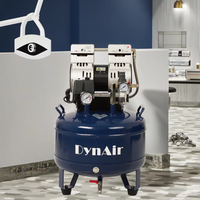 Compresseurs d'air dynamiques et silencieux Blanc 70l 2250W 8 bar Compresseur d'air sans huile
