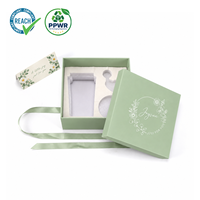 Boîte d'emballage cosmétique personnalisée OEM avec insert en mousse moulée, couvercle et base, coffret cadeau pour lotions de soin, Gua Sha, ensemble beauté, vente au détail