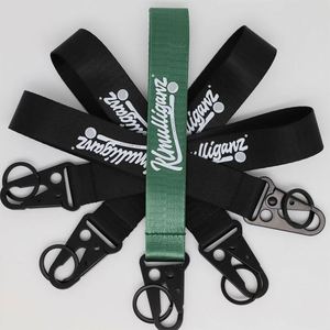 Custom Logo Mulliganz Golf Apparel Fabric Keychain Heavy Duty Tactical Eagle <b>Hook</b> Keyring for Promotional Brand Gift - Product Image 2