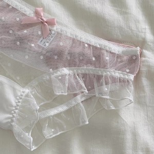 Culottes triangulaires transparentes à volants, style japonais, fraîches et mignonnes, pour filles, sexy et sensuelles. - Product Image 2