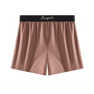 8824 Cuecas Boxer Masculinas de Seda Gelada Luxo Leve, Calças de Dormir e Uso Doméstico, Fabricação Chinesa, Em Estoque, Logotipo Personalizado - Product Image 3