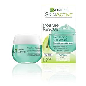 Garnier SkinActive Moisture Rescue Gel-Crema Refrescante 1,7 Oz (50g) Paquete de 1 para Cremas faciales normales/combinadas sin aceite para la piel - Product Image 3