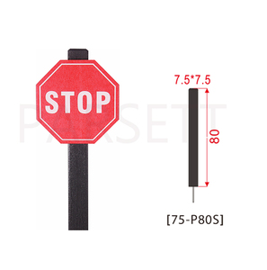 Portable Single Post Mini Golf Stop Sign Post Octogonal Safety Marker avec Installation facile au sol - Product Image 2