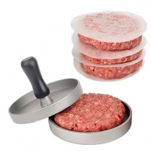Presse à hamburgers en aluminium antiadhésive, moule à galettes de viande pour barbecue, barbecue, grill - Product Image 2