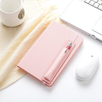 Bloc notes en cuir PU, carnet de notes A5, personnalisé, avec stylo, 200 pages, haute qualité, multicolore