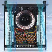 Amplificateur de puissance de classe H professionnel, 4 canaux, 800W*4, amplificateur audio haute puissance, système de sonorisation de scène 2U à montage en rack, OEM Factory