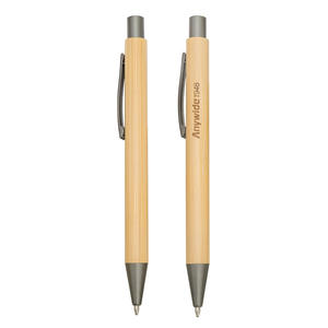 Bolígrafo de Bola de Bambú Ecológico con Logotipo Personalizado - Product Image 3