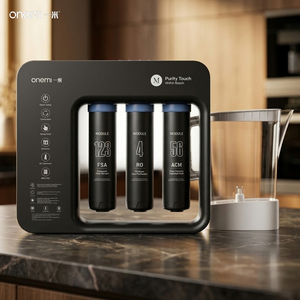 Sistema di filtrazione dell'acqua portatile <span class=keywords><strong>RO</strong></span> senza serbatoio a 6 stadi con riempimento automatico OEM 100GPD per camper e campeggio - Product Image 1