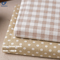 Vente directe du fabricant Tissu en coton et lin à carreaux tissé pour chemises, robes, nappes, rideaux, coussins et housses pour filles