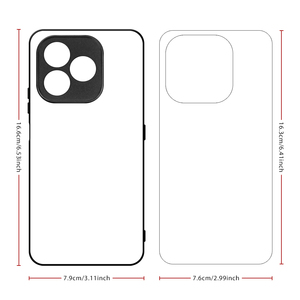 Sublimation 2D TPU Mobile Phone Case Anti-fall Diy Blank Design Protector Phone Cover for Honor X8D - Product Image 6