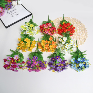 <span class=keywords><strong>Bouquet</strong></span> <span class=keywords><strong>de</strong></span> marguerites et chrysanthèmes artificiels pour la décoration <span class=keywords><strong>de</strong></span> balcon, style campagnard, vente en gros - Product Image 1
