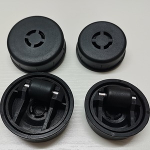 Ruedas giratorias ocultas Dawson de 48 mm y 58 mm, color negro, para muebles - Product Image 1