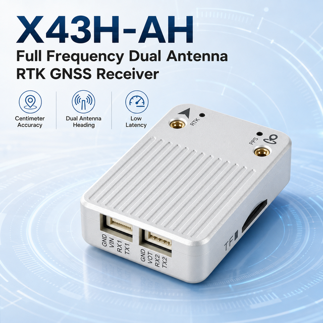 High Precision Multi-Frequency GNSS RTK Receiver Module IP54 -45~75 Operating Temp Supporting GPS/Galileo/GLONASS/BDS/QZSS