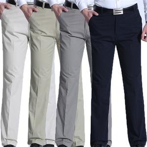 Vente chaude printemps et automne nouveau pantalon d'affaires à jambe droite grand pantalon décontracté ample pour hommes - Product Image 1