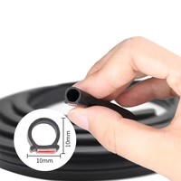 Joints en caoutchouc mousse epdm pour automobile en forme de D anneau de protection contre les intempéries de porte de voiture avec colle auto-adhésive