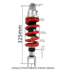 Amortisseur de moto 12mm, ressort 260mm, 270mm, 280mm, 290mm, 300mm, 310mm320mm pour MT09 2017-18 KLR250 1984 <span class=keywords><strong>CRF</strong></span> <span class=keywords><strong>250</strong></span> <span class=keywords><strong>L</strong></span> XR250 - Product Image 5