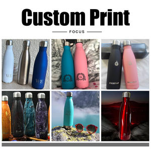 แก้วน้ำโคลาขนาด 500 มล. สีน้ำเงินไคลน์ แบบขายส่ง สำหรับสลักเลเซอร์ ขวดน้ำสแตนเลส 18/8 สำหรับพิมพ์โลโก้ แก้วน้ำแบบกำหนดเอง - Product Image 3