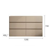 Table de maquillage multifonctionnelle moderne, commode minimaliste pour chambre à coucher avec grand rangement pour la maison
