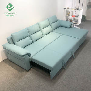 Canapé-lit en similicuir avec chaise longue Couchette luxueuse avec USB et rangement - Product Image 6