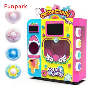 Commercial Dispenser Vending Machine For Sweet Cotton Candy With Semi Automatic Sugar Robot