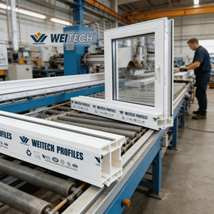 Good Price UPVC/PVC Profile Sliding <strong>Window</strong> <strong>Plastic</strong> Suitable for All Types of Doors and <strong>windows</strong> - Product Image 5